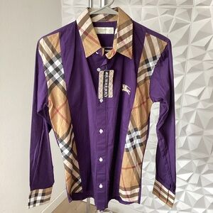 Vintage men’s Burberry button up size small